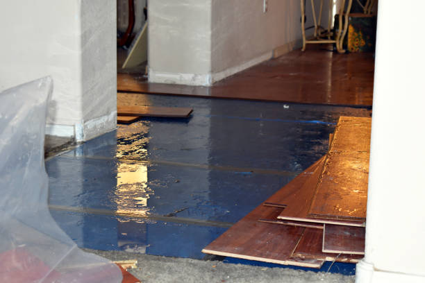 Professional Emergency Water Damage Restoration technician working in Bath, ME